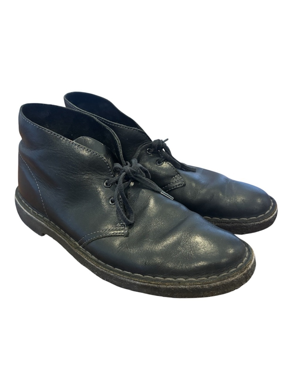 Clarks Originals Desert Boot 77967 Black Leather Crepe Sole Chukka Men’s 8